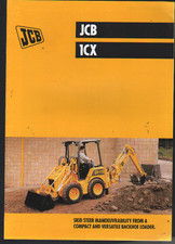 JCB "1CX" Compact Backhoe Loader Brochure Leaflet