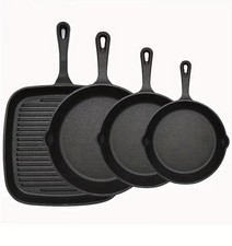 4pcs Cast Iron Skillet Set