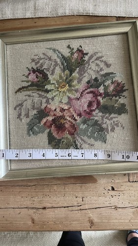Floral needlework tapestry - floral,