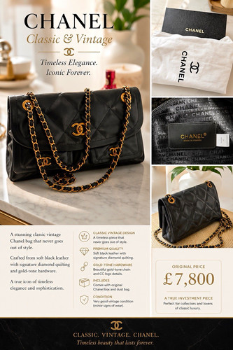 Chanel black quilted leather - black,