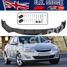 For Vauxhall Opel Astra GTC Corsa VXR Gloss Front Bumper Splitter Spoiler Lip #F