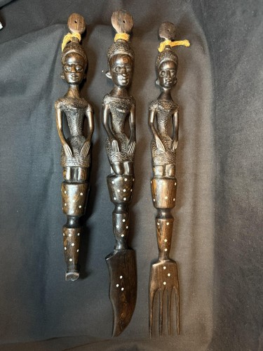 African hand carved wooden - hand,