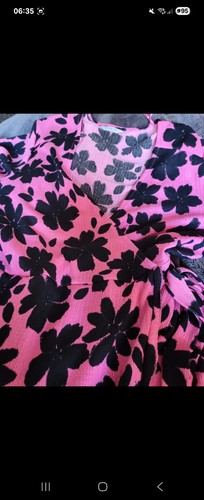 Papaya pink black floral - papaya,