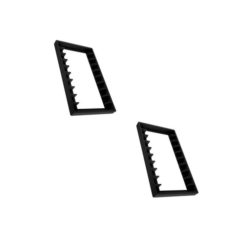 Compact black cassette holder - black,