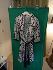 Sonia K Paris Floral jacket ladies size small black and white
