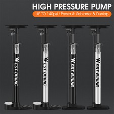 WEST BIKING Bicycle Air Pump Foot Floor Pump Tyre Inflator Schrader Presta Valve