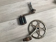 Moulton Mini 1970-75 ?  46 T Crank Set + Pedals  + Bottom Bracket For Restoring