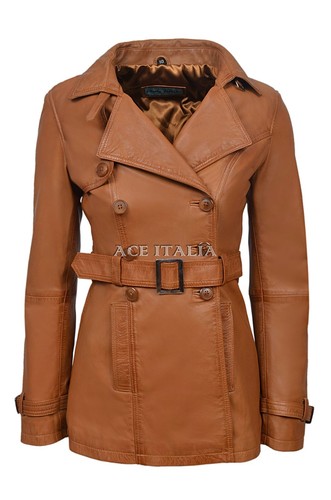 Ladies tan classic trench - tan, coat