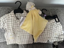 Tesco's Humphrey's Corner Yellow Elephant Baby Comforter & Pyjamas 3-6 Months BN