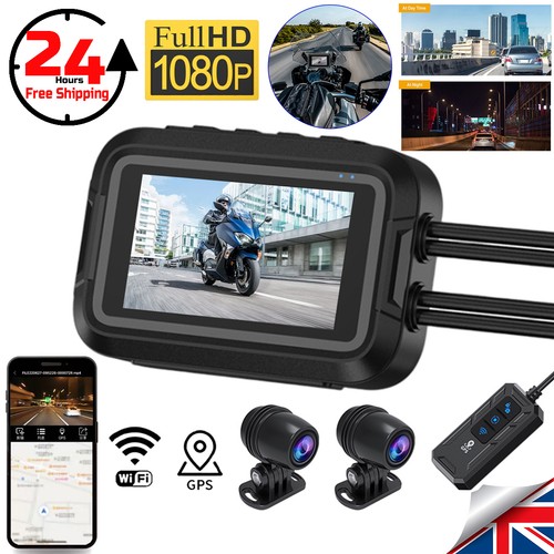 Motorcycle dash cam 1080p - motorcycle,