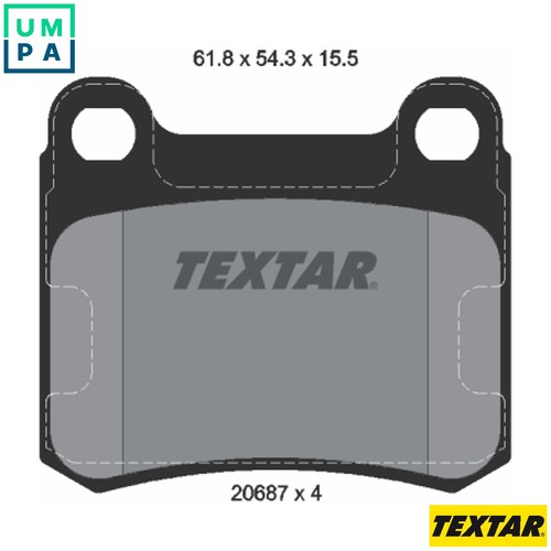 Brake pad set disc - set,