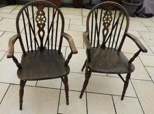 1970s  Set  of  Six  Dark  Oak