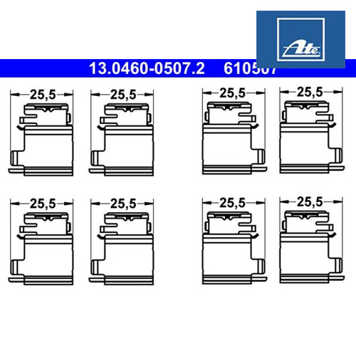 Accessory kit disc brake pad - brake,