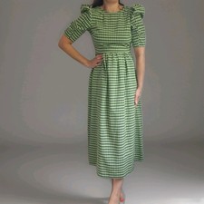 Topshop Size 6 8 gingham midi