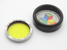 Rollei Bayonet 1 Medium Yellow (Gelb-Mittel) Filter (#3) - inc Orginal Case