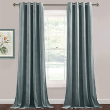 Stone Blue Extra Long Velvet