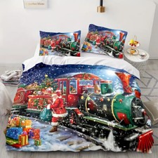 Train Delivery Of Gifts Duvet