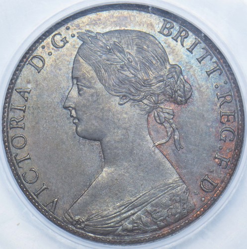 1862 halfpenny - halfpenny, unc