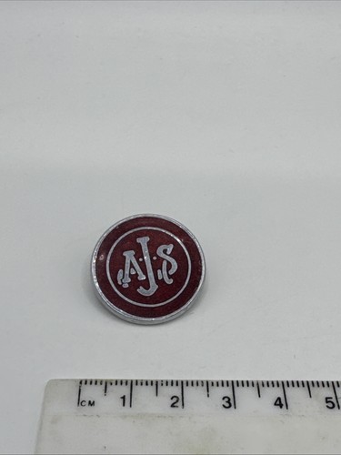 Vintage ajs motorcycle enamel - vintage,