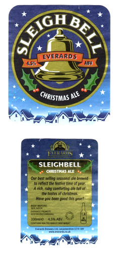 Beer label everards brewery - label:,