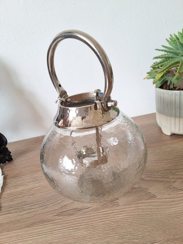 Hammered glass tealight - hammered-glass,