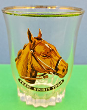 Vtg glass sherry shot - glass,