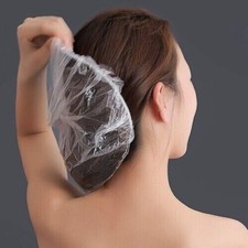 Disposable Shower Bath Caps Hat Waterproof Clear Hair UK Seller Free Delivery