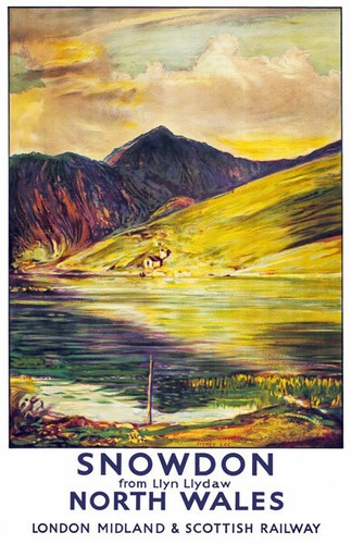 Tx464 vintage snowdon travel - snowdon,