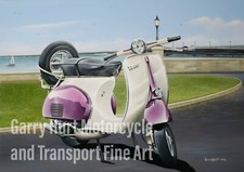 Vespa GS150 Scooter Art A4 size print