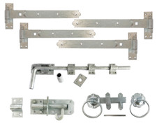 Gate kit fitting - fitting, hinges