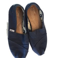 Toms Ladies Blue Slip On