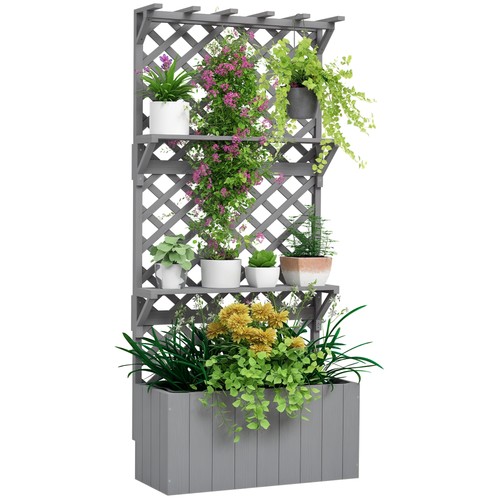 Outsunny wooden raised - wooden,