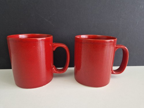 Kiln craft volcanic red mugs - volcanic, x