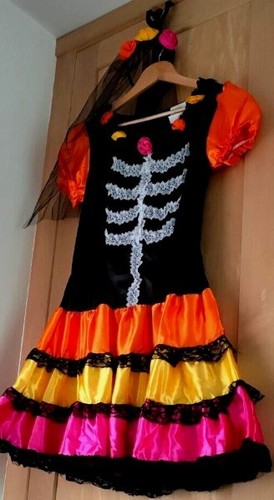 Mexican day dead dress veil - of,