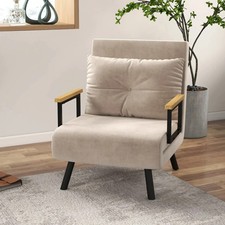 Click Clack Sofa Single Bed Armchair Floor Recliner Chair Chaise Lounger Unit