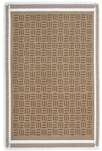 Brown white recycled cotton - brown,