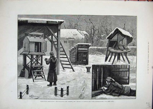 Old antique print 1881 - print,