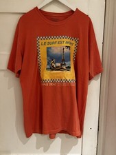 Surf is dead le surf est moral coral men’s shirt Size XL
