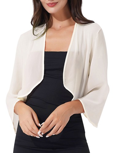 Women chiffon open front - women,