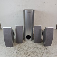 Pioneer 4.1 Surround Sound Speakers, Subwoofer And Satellites With Wall Mounts