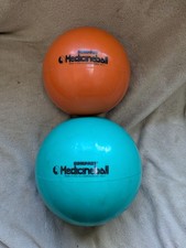 Compact Medicine Balls by Ledragomma Italy. 5kg and 3kg Set. Used, Very Good