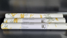 Laura Ashley Georgia Sunshine Wallpaper 2 New Rolls + 1 Open Same Batch 03746289