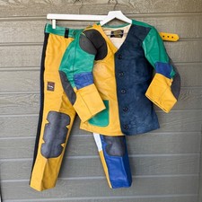 Leather Jacket Pants Set