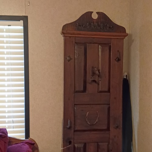 Antique wooden cabinet with - wooden,