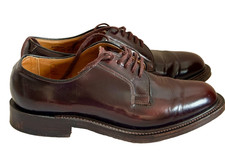 LOAKE 771T Men’s Burgundy Derby Leather Lace-up Shoes UK Size 7.5 RRP £259.00