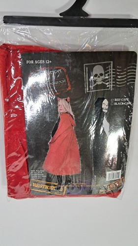 Adult velvet hooded cape cloak - adult,