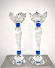 2 Swarovski Crystal Blue