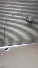 Made.com Designer Floor Lamp Sweep Arc Overreach Grey with Bulb
