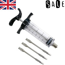 Food Marinade Meat Injector Flavor Syringe Beef Poultry Turkey Chicken BBQ 