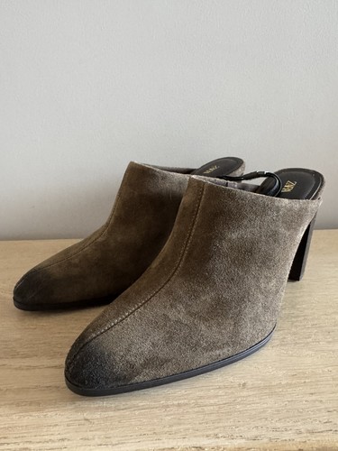 Zara brown genuine suede - brown, block